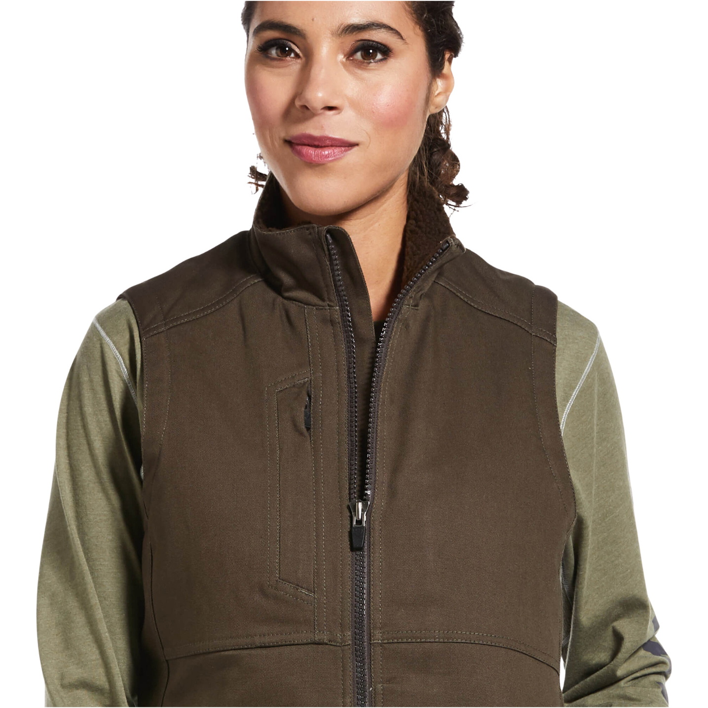 2026 Ariat Womens Rebar Duracanvas Insulated Vest 10032920 - Wren